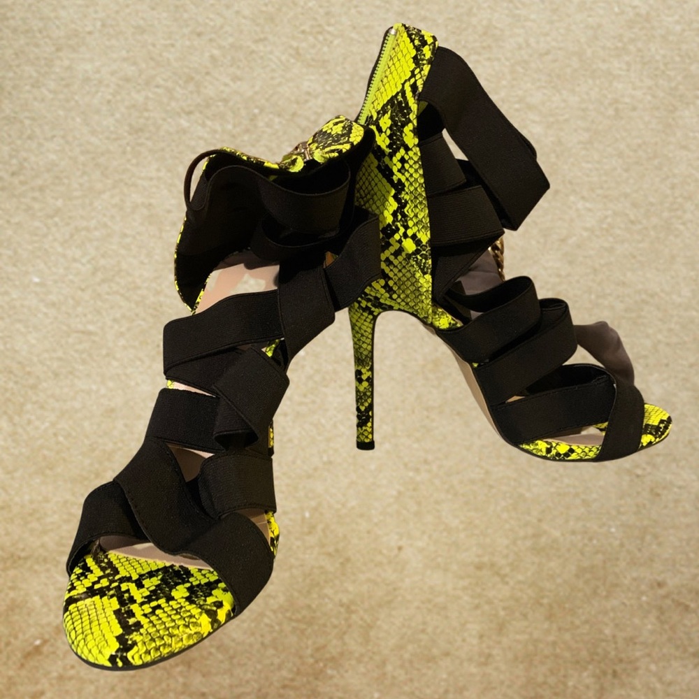 Snake-Skin Heels